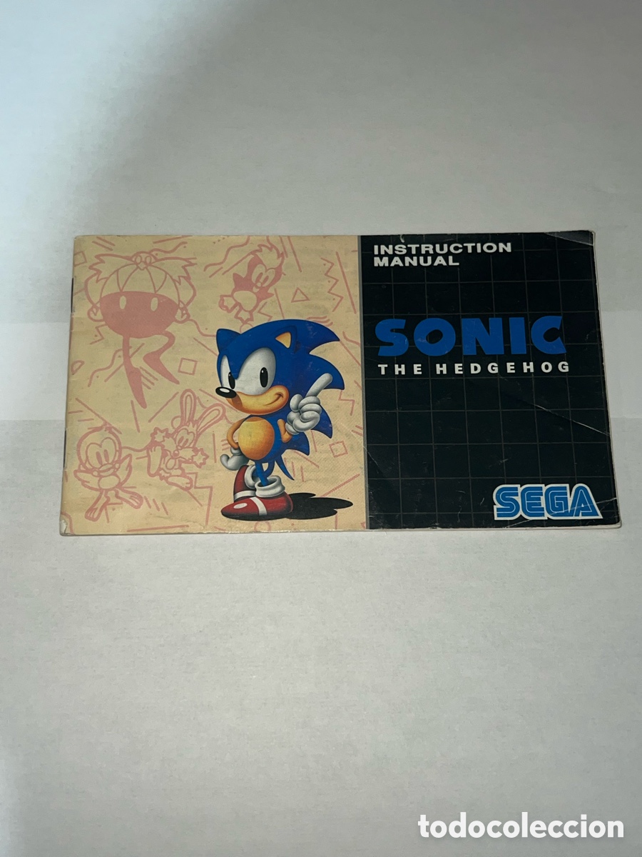 Videojuegos y consolas: Manual Sonic The Hedgehog Sega Mega Drive