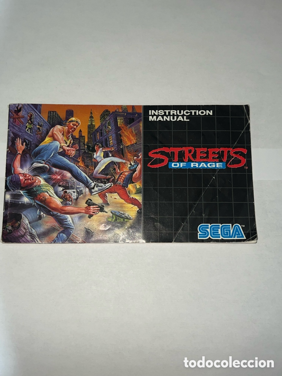 Videojuegos y consolas: Manual Streets of Rage Mega Drive