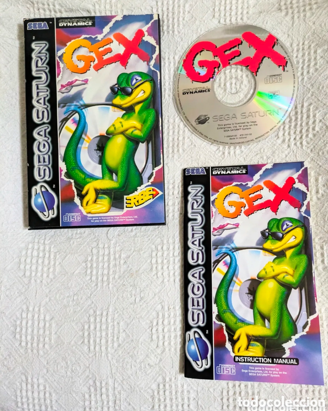 Videojuegos y consolas: GEX Sega Saturn videojuego 90s