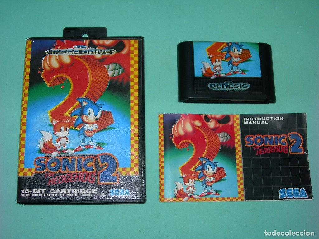 Videojuegos y consolas: JUEGO SONIC THE HEDGEHOG 2 PARA CONSOLA SEGA MEGA DRIVE CON SU CAJA E INSTRUCCIONES - MEGADRIVE -