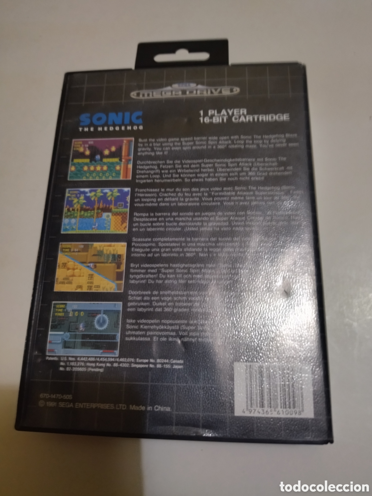 Videojuegos y consolas: Videojuego Sega Megadrive. Sonic. - Foto 4
