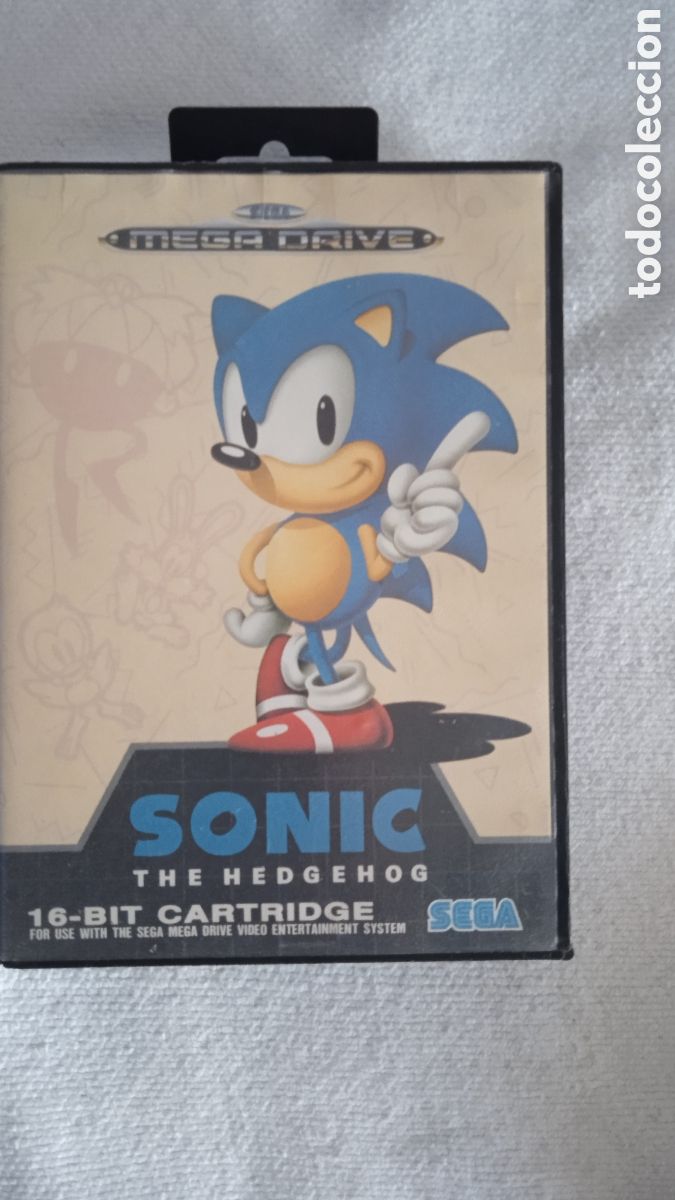 Videojuegos y consolas: SONIC THE HEDGEHOG &ndash; SEGA MEGA DRIVE &ndash; 16-BIT CARTRIDGE &ndash; VIDEOJUEGO RETRO CL&Aacute;SICO