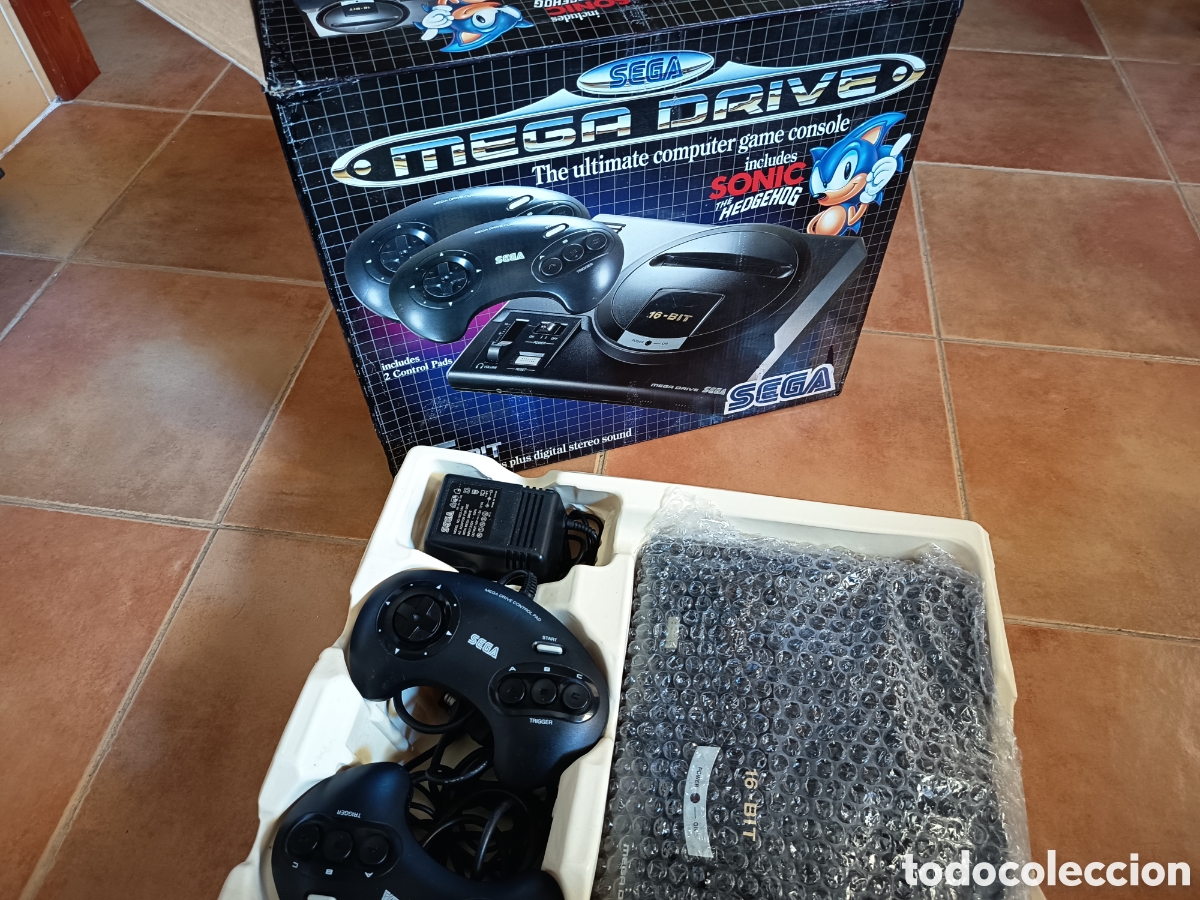 Videojuegos y consolas: Sega mega drive con caja e instrucciones y Sonic