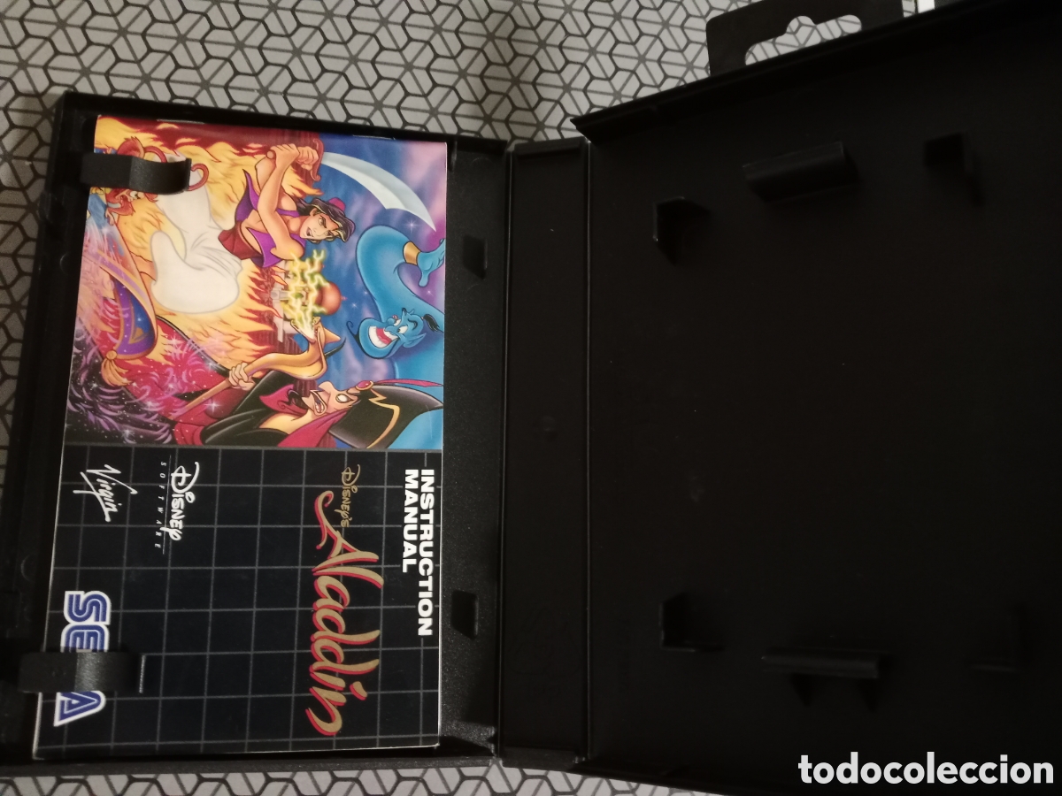 Videojuegos y consolas: Caja Alad&iacute;n y manual para sega - Foto 2
