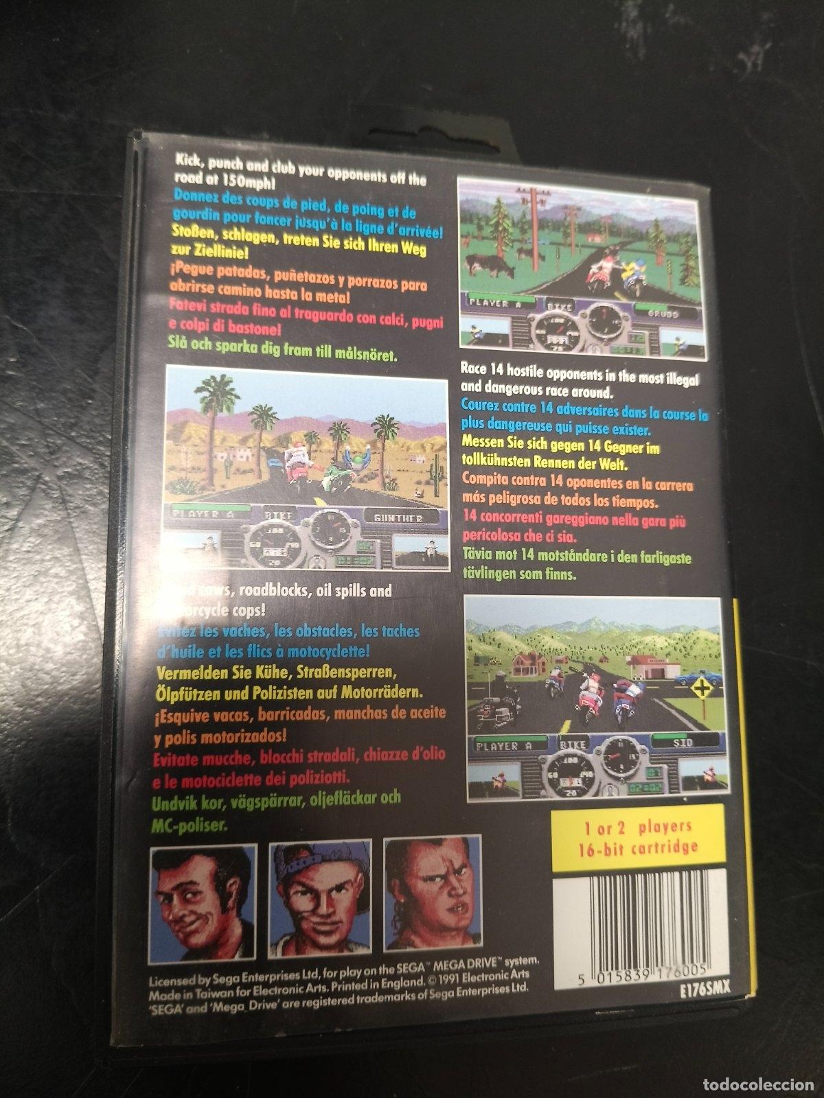 Videojuegos y consolas: Road Rash | Mega Drive | PAL ESP | Completo - Foto 2