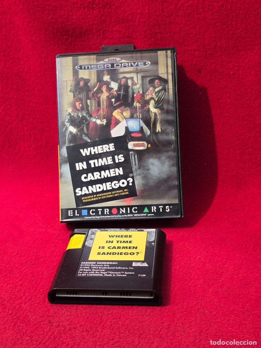 Videojogos e Consolas: JUEGO SEGA MEGA DRIVE: WHIRE IN TIME IS CARMEN SANDIEGO.