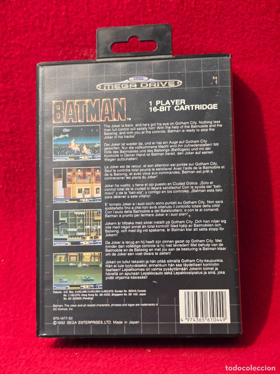 Videojuegos y consolas: JUEGO SEGA MEGA DRIVE: BATMAN - Foto 5