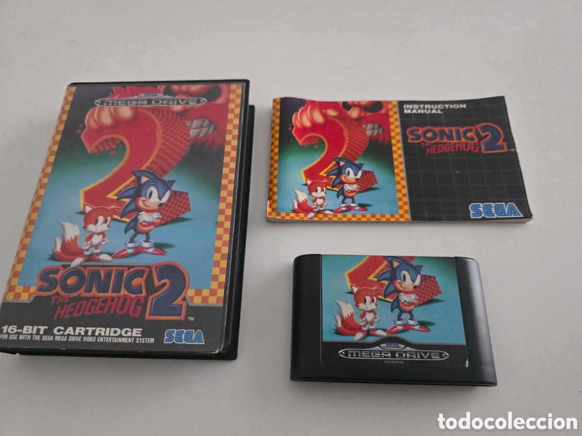 Videojuegos y consolas: sonic the hedgehog 2 sega mega drive completo - Foto 3