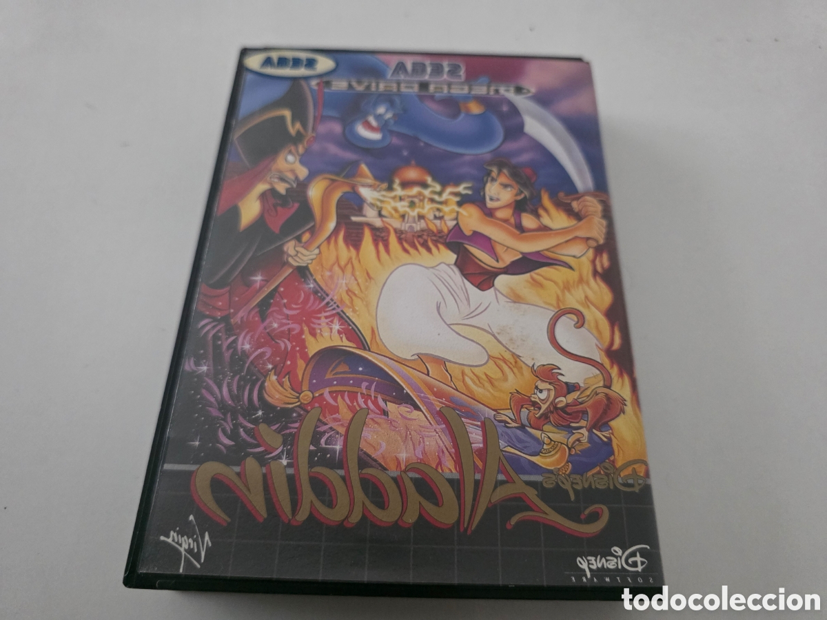 Videojuegos y consolas: aladdin disney sega mega drive completo caja y manual