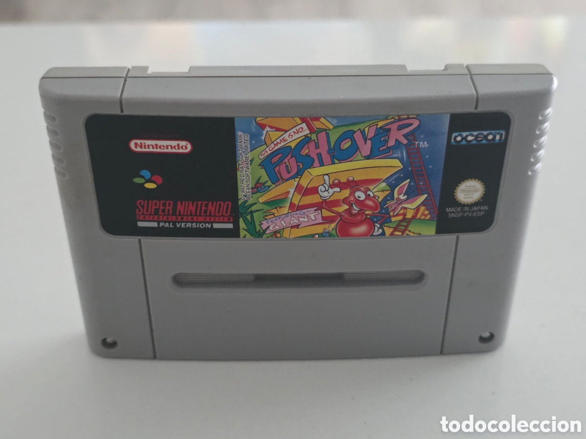 Videojuegos y consolas: push-over super nintendo snes pal espa&ntilde;a - Foto 3