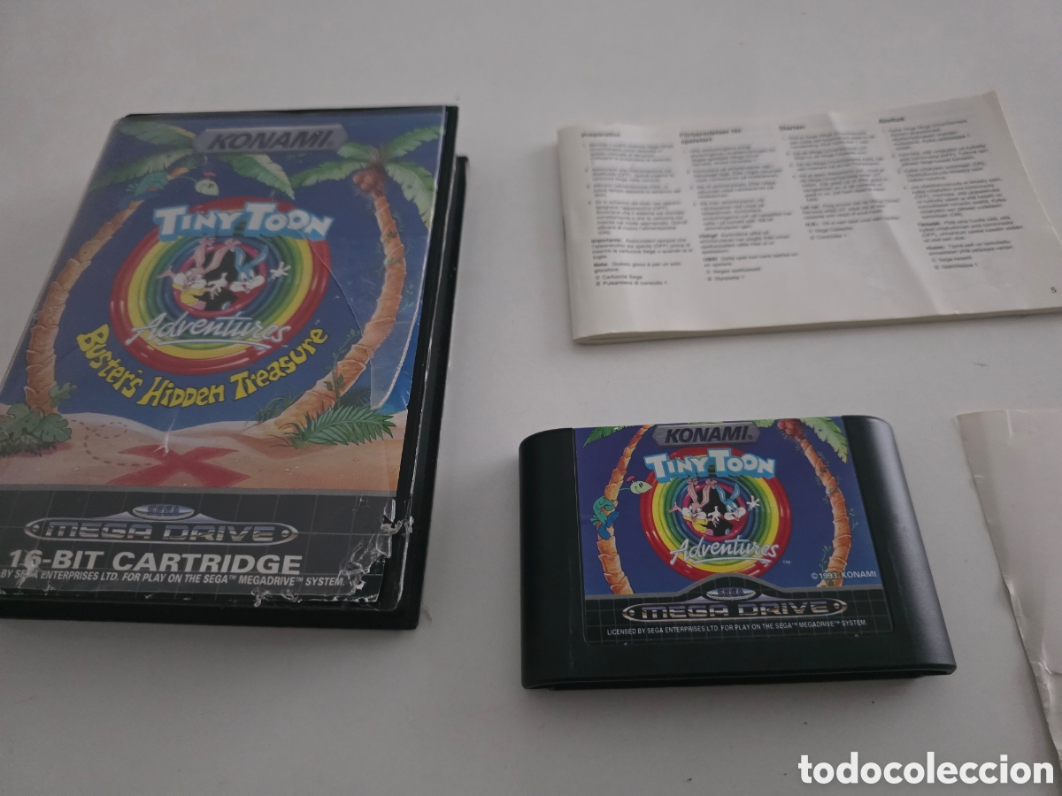 Videojuegos y consolas: tiny toon adventures busters hidden treasure mega drive - Foto 1