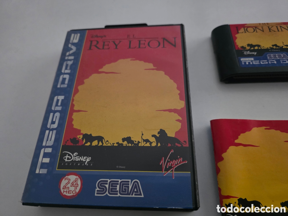 Videojuegos y consolas: el rey le&oacute;n the lion king sega mega drive completo