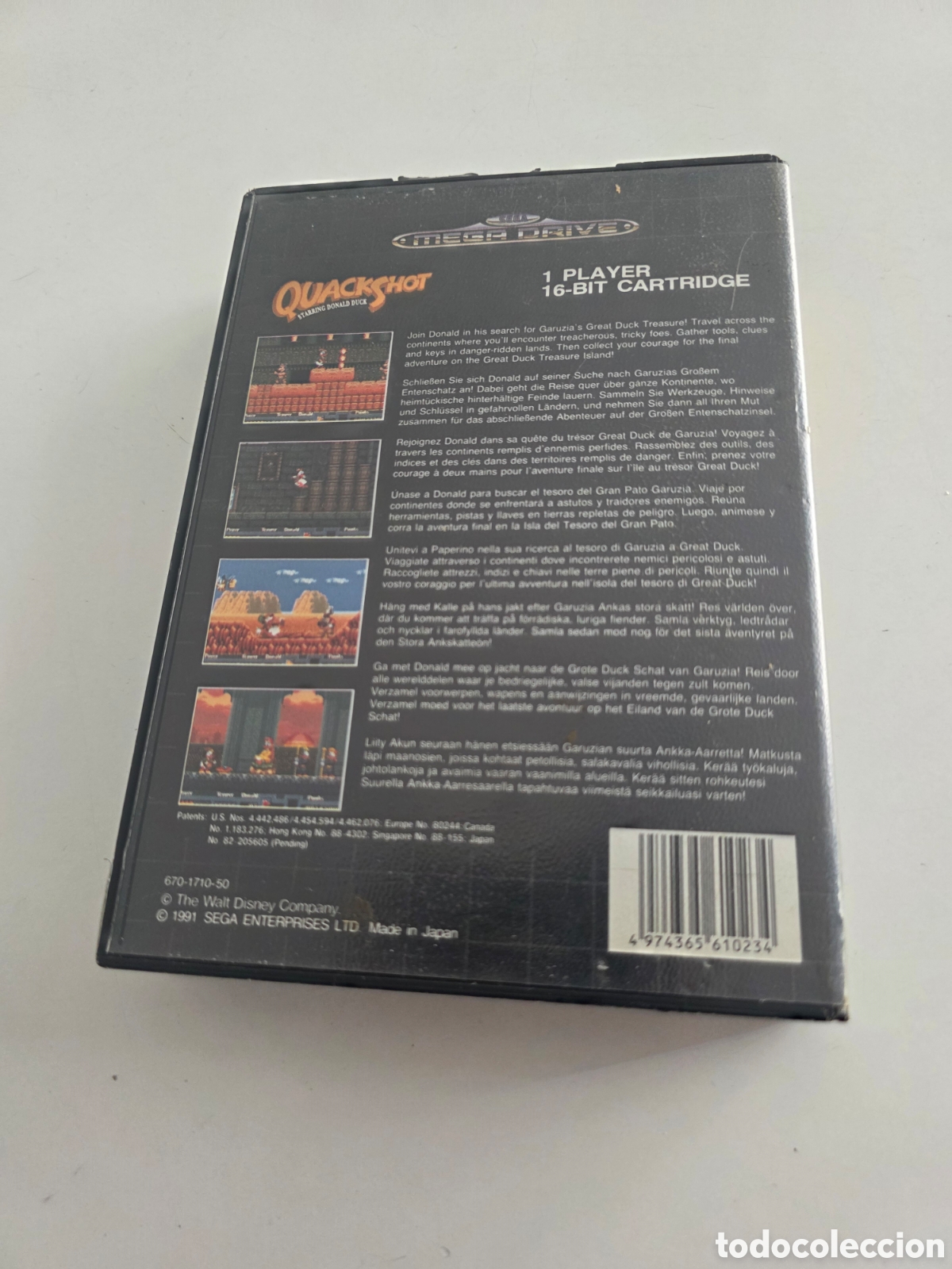 Videojuegos y consolas: quackshot starring donald duck sega mega drive con caja - Foto 2