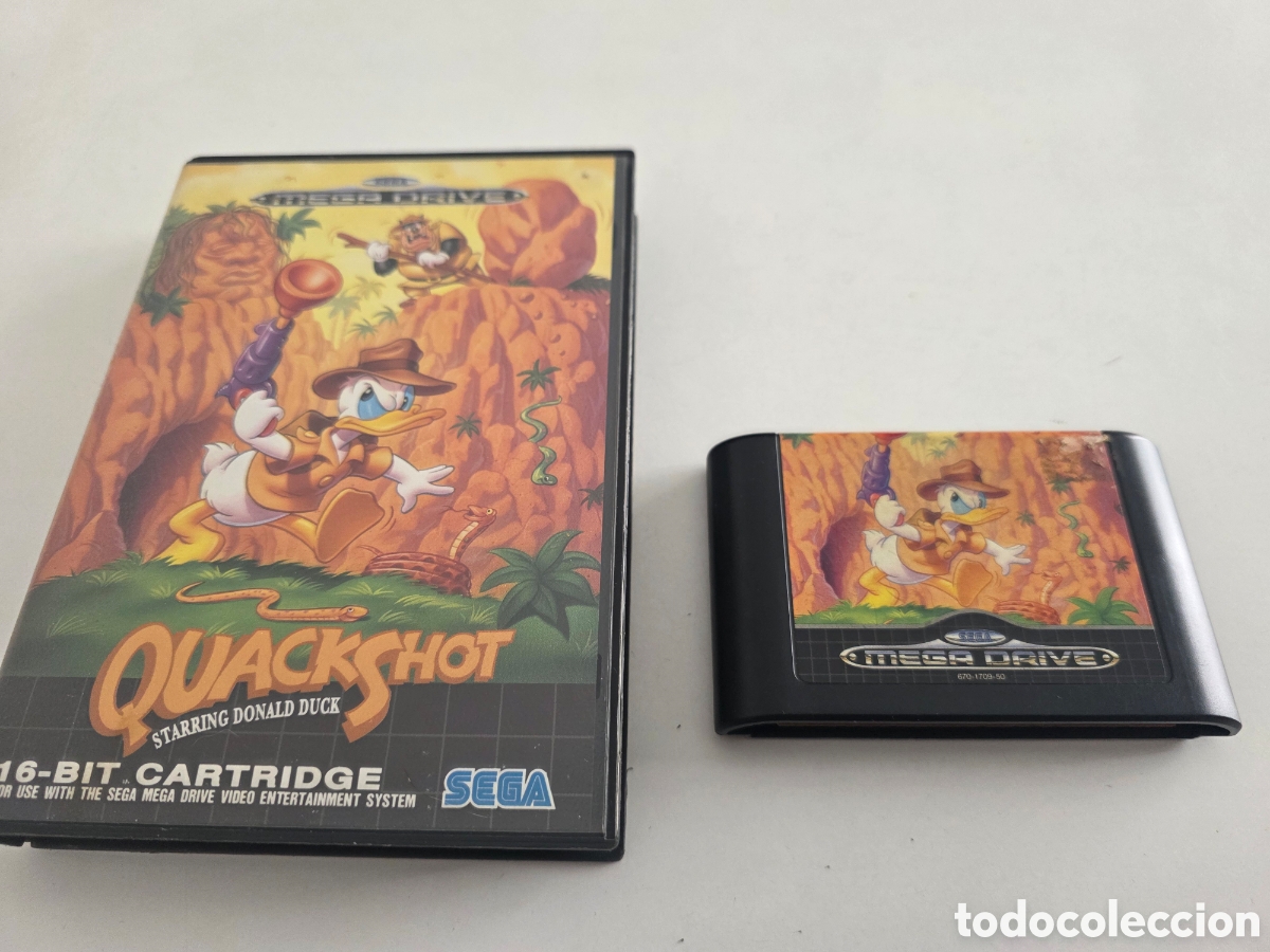 Videojuegos y consolas: quackshot starring donald duck sega mega drive con caja - Foto 4