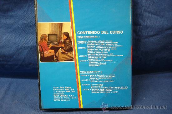 Videojuegos y consolas: CURSO DE MSX EN V&Iacute;DEO SISTEMA BETA - NUEVO SIN USO - Foto 5