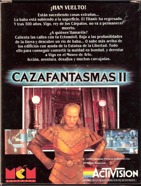 Videojuegos y consolas: Cazafantasmas II. MSX. MSC 716.MCM.Activisi&oacute;n.Completo. - Foto 3