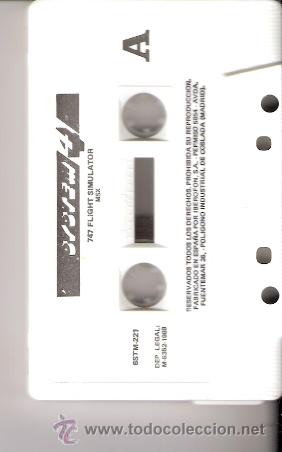 Videojuegos y consolas: 747 Flight Simulator. MSX. System 4. 1988. Incluye instrucciones. - Foto 2
