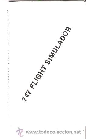 Videojuegos y consolas: 747 Flight Simulator. MSX. System 4. 1988. Incluye instrucciones. - Foto 4