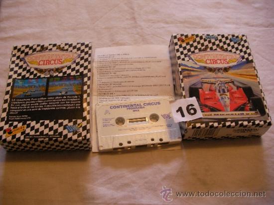 Videojuegos y consolas: ANTIGUO JUEGO MSX CONTINENTAL CIRCUS - FORMULA 1 - Foto 1