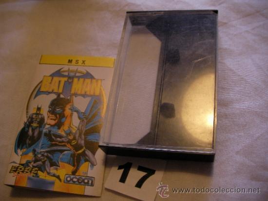 Videojuegos y consolas: CASSETE DEL JUEGO BAT MAN MSX CON CARATULA - Foto 1