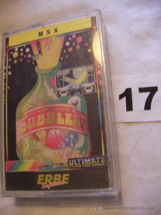Videojuegos y consolas: ANTIGUO JUEGO MSX OPEN WITH CARE BUBBLEA - Foto 1