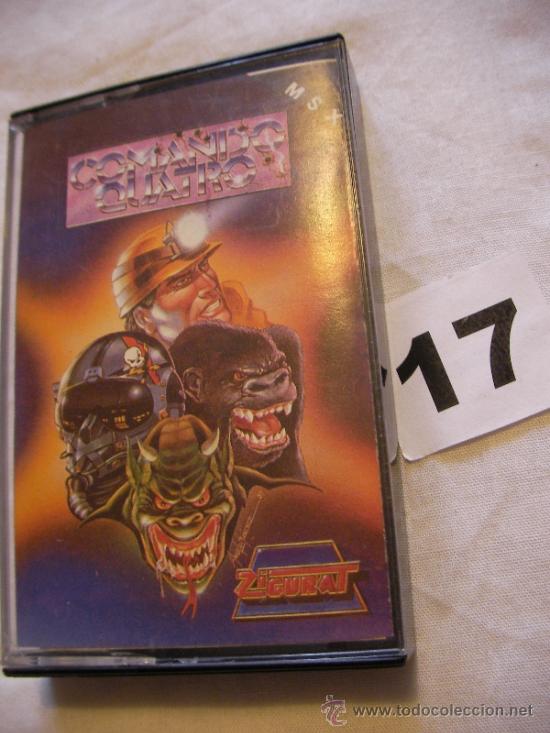 Videojuegos y consolas: ANTIGUO JUEGO MSX COMANDO CUATRO - Foto 1