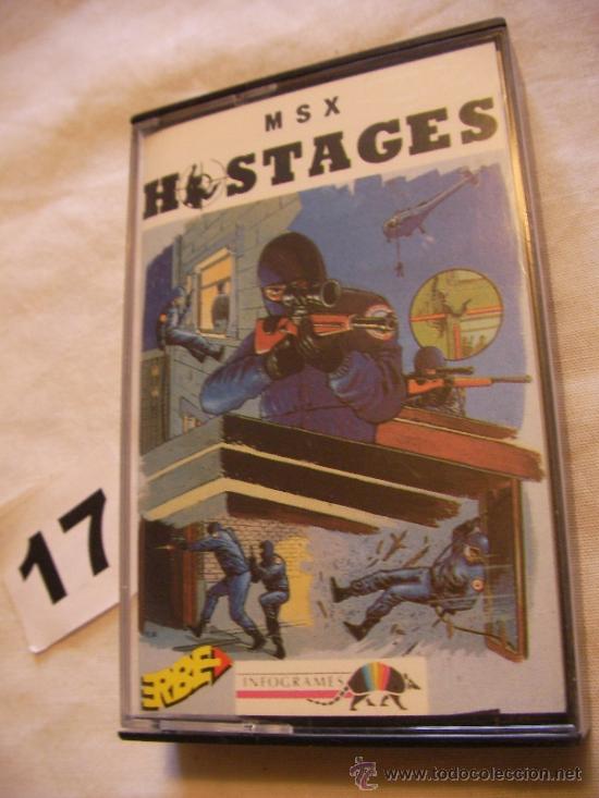 Videojuegos y consolas: ANTIGUO JUEGO MSX HOSTAGES - Foto 1