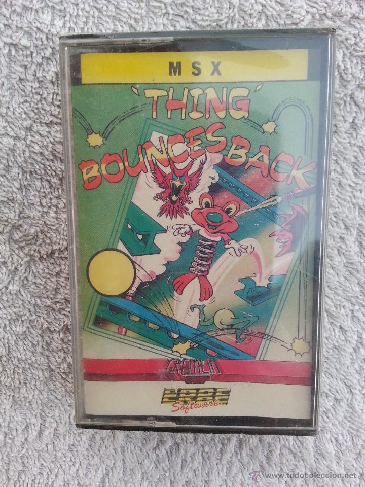 Videojuegos y consolas: THING BOUNCES BACK - CINTA CASETE JUEGO MSX - PRECINTADA - Foto 1