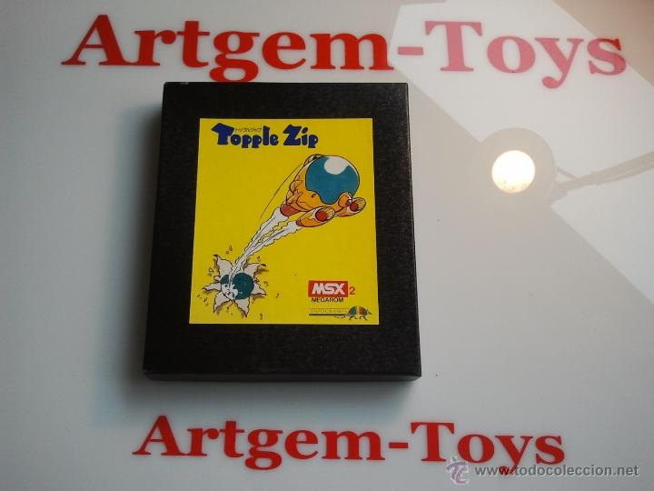 Videojuegos y consolas: cartucho msx msx2 topple zip rareza - Foto 1