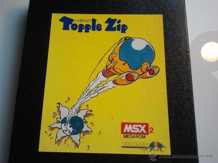 Videojuegos y consolas: cartucho msx msx2 topple zip rareza - Foto 2