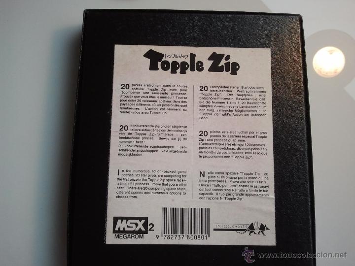 Videojuegos y consolas: cartucho msx msx2 topple zip rareza - Foto 3