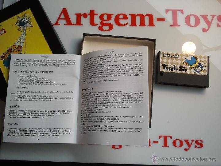 Videojuegos y consolas: cartucho msx msx2 topple zip rareza - Foto 4