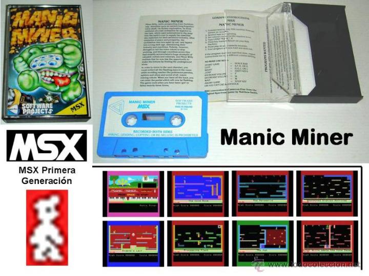 Videojuegos y consolas: Manic Miner [Cameron Else] [1984] Software Projects [MSX] - Foto 2