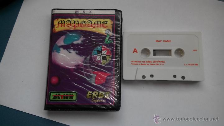 Videojuegos y consolas: juego para msx  map game  en formato estuche - Foto 1