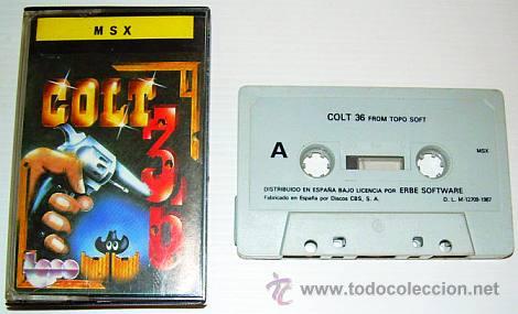 Videojuegos y consolas: Colt 36 [Topo Software] 1987 - Erbe Software [MSX] LuigiLopez,Gominolas - Foto 2