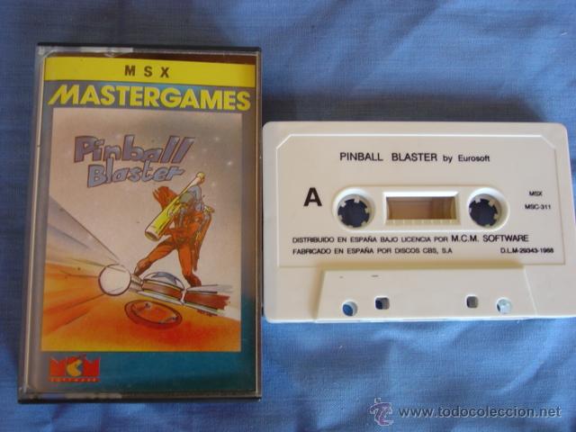 Videojuegos y consolas: JUEGO MSX CASETE PINBALL BLASTER - Foto 1
