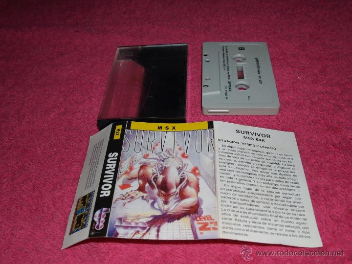 Videojuegos y consolas: GAME FOR MSX BY TOPO SOFT SURVIVOR SPANISH VERSION 1987 - Foto 1