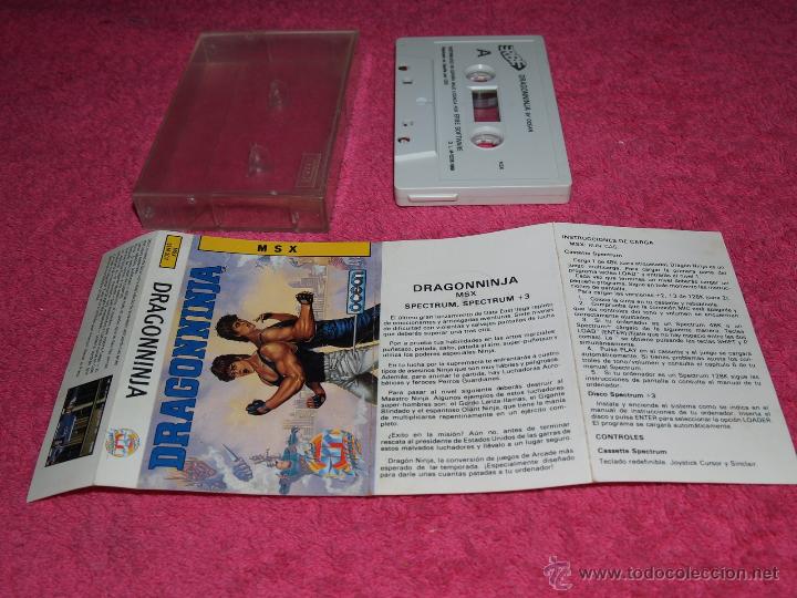 Videojuegos y consolas: GAME FOR MSX DRAGON NINJA SPANISH VERSION BY OCEAN 1989 - Foto 1