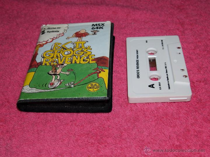 Videojuegos y consolas: GAME FOR MSX BY SIDNEY GROG&acute;S REVENGE SPANISH VERSION 1986 ESTUCHE - Foto 1