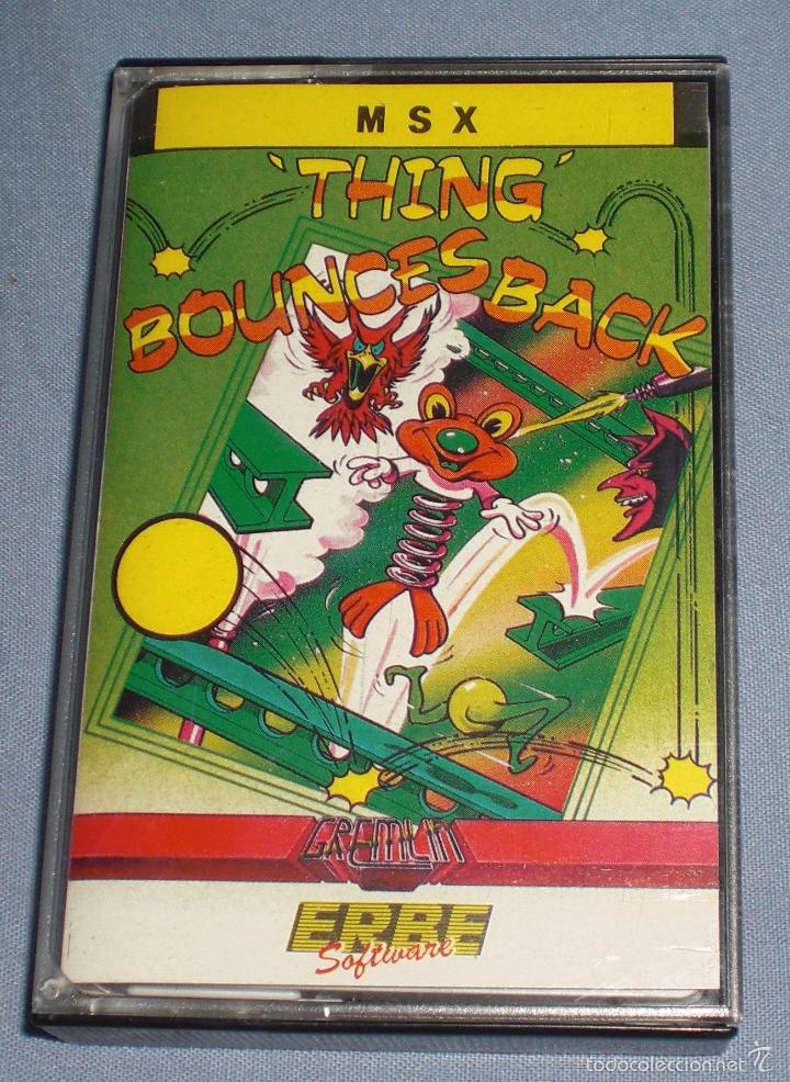 Videojuegos y consolas: Videojuego thing bounces back msx cinta - Foto 1