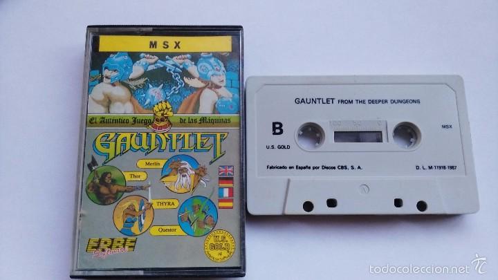 Videojuegos y consolas: msx juego original gauntlet - Foto 1