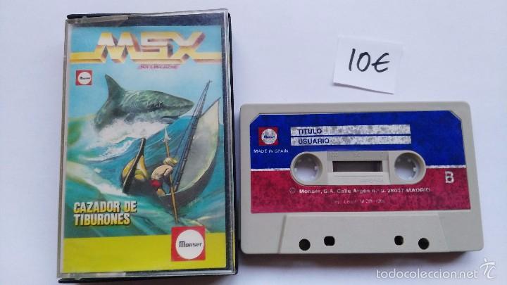 Videojuegos y consolas: msx juego original cazadores de tiburones - Foto 1