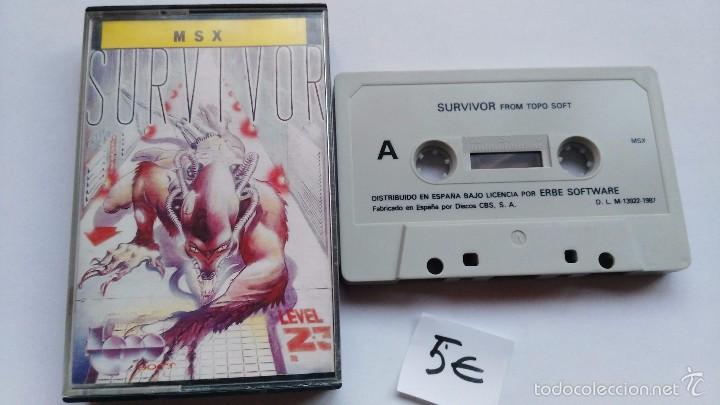 Videojuegos y consolas: msx juego original survivor - Foto 1