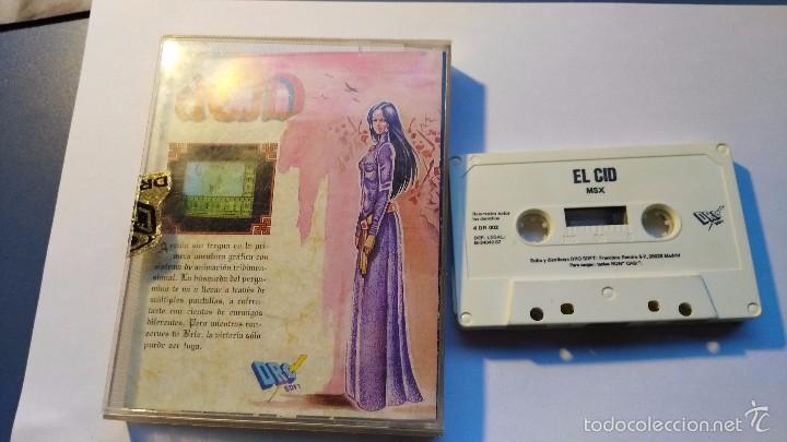 Videojuegos y consolas: msx juego original el cid - Foto 2
