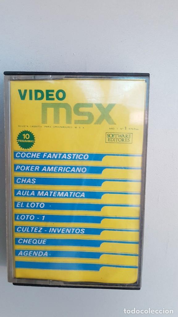 Videojuegos y consolas: Cassette video MSX, 10 Programas. - Foto 1