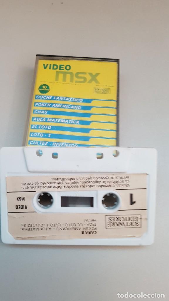 Videojuegos y consolas: Cassette video MSX, 10 Programas. - Foto 2