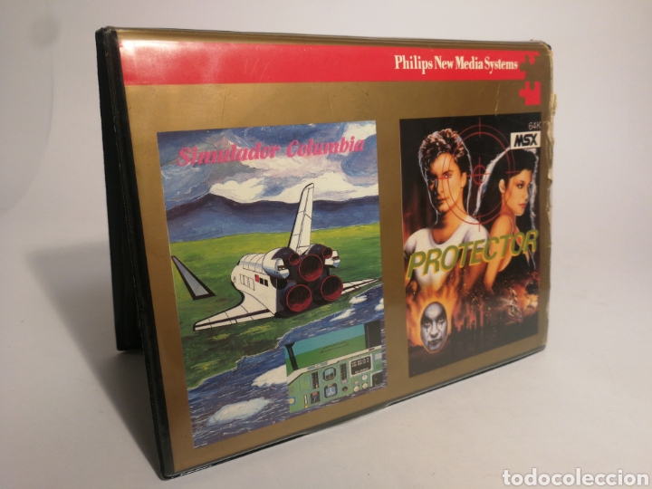 Videojuegos y consolas: Estuche dos juegos msx. Protector y simulador columbia - Foto 1