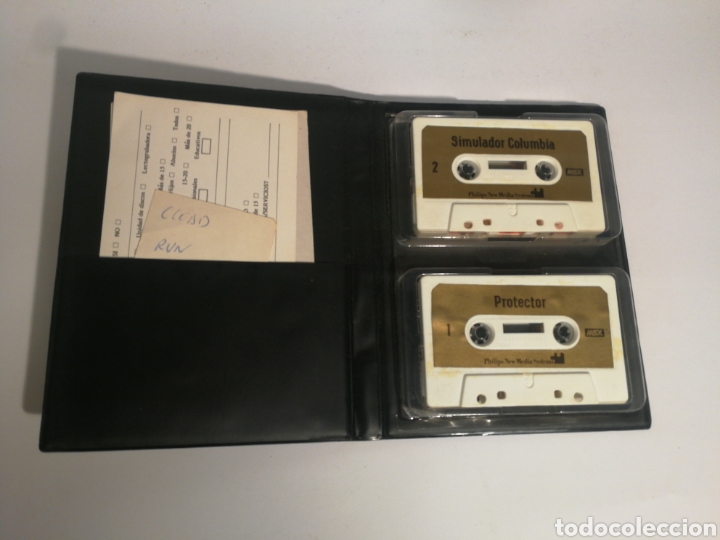 Videojuegos y consolas: Estuche dos juegos msx. Protector y simulador columbia - Foto 2