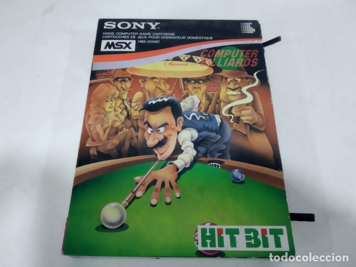 Videojuegos y consolas: antiguo cartucho juego para msx  computer billards - Foto 1