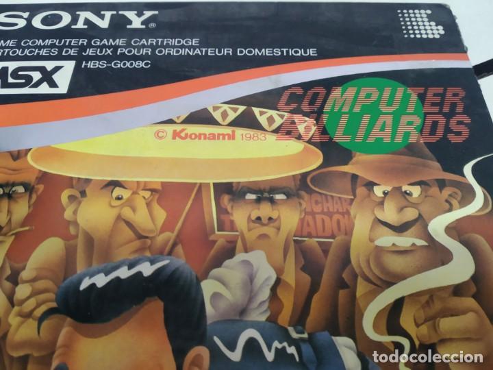 Videojuegos y consolas: antiguo cartucho juego para msx  computer billards - Foto 2